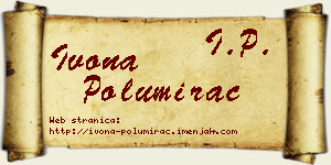 Ivona Polumirac vizit kartica